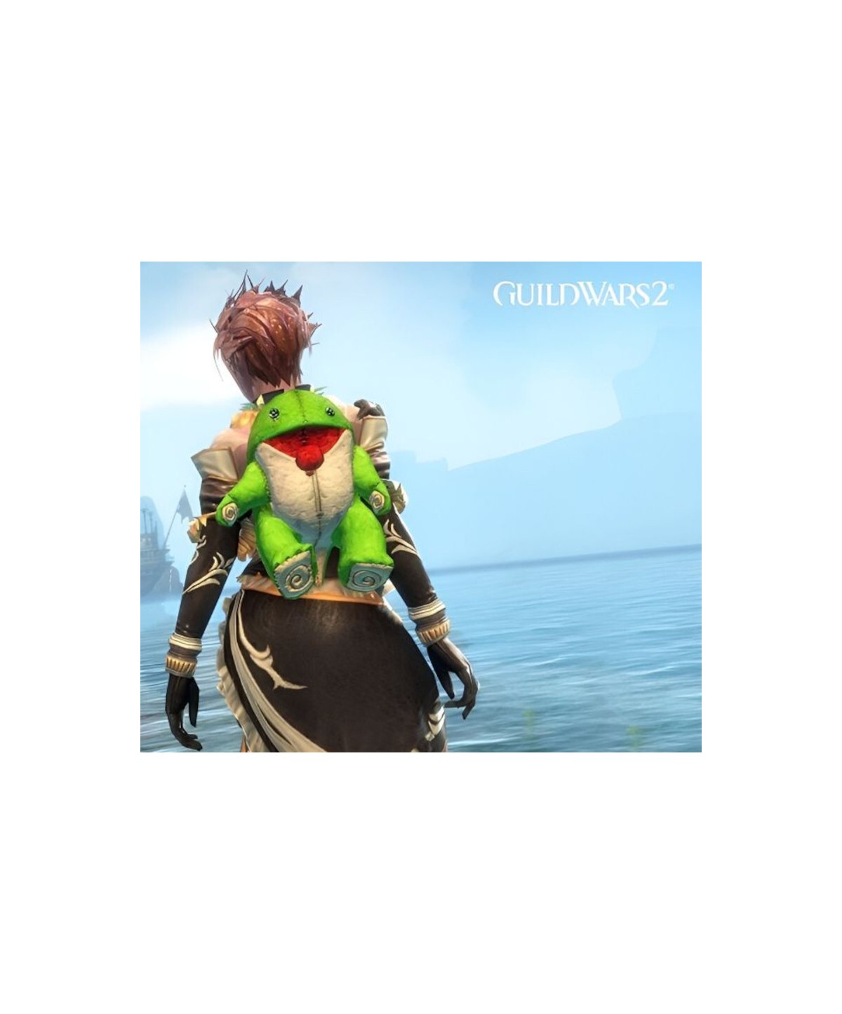 Guild Wars 2 - Green Plush Quaggan Backpack Cover DLC Arena.Net Key GLOBAL